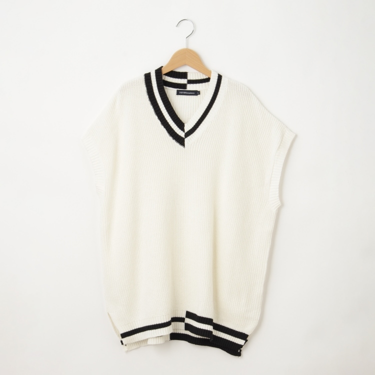 オフプライスストア(メンズ)(OFF PRICE STORE(Mens))の(Never)Acquiesce (ネバーアクイース) チルデンニットベスト【SALE/カジュアル/デイリー/トレンド/ストリート/きれいめカジュアル】 ベスト