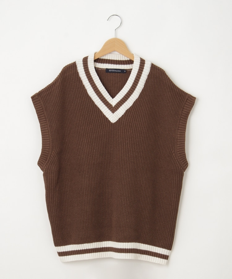 オフプライスストア(メンズ)(OFF PRICE STORE(Mens))の(Never)Acquiesce (ネバーアクイース) チルデンニットベスト モカ(041)