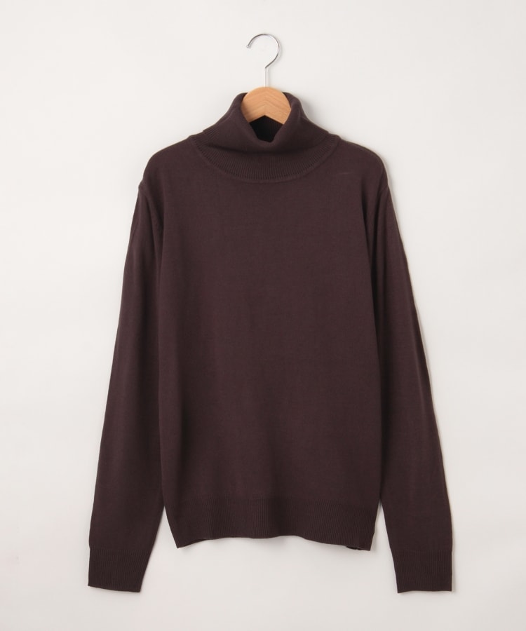 オフプライスストア(メンズ)(OFF PRICE STORE(Mens))のHALHAM（ハルハム） タートルネックカットソー【SALE/カジュアル/デイリー/トレンド/ユニセックス】 ブラウン(042)