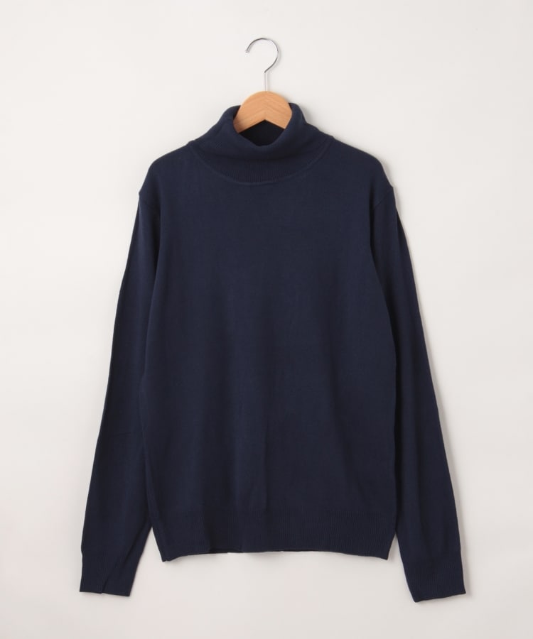 オフプライスストア(メンズ)(OFF PRICE STORE(Mens))のHALHAM（ハルハム） タートルネックカットソー【SALE/カジュアル/デイリー/トレンド/ユニセックス】 ネイビー(093)