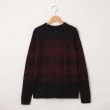 オフプライスストア(メンズ)(OFF PRICE STORE(Mens))のHALHAM（ハルハム） ケーブルニットセーター【SALE/カジュアル/デイリー/トレンド/ユニセックス】 ブラック×ワイン(214)