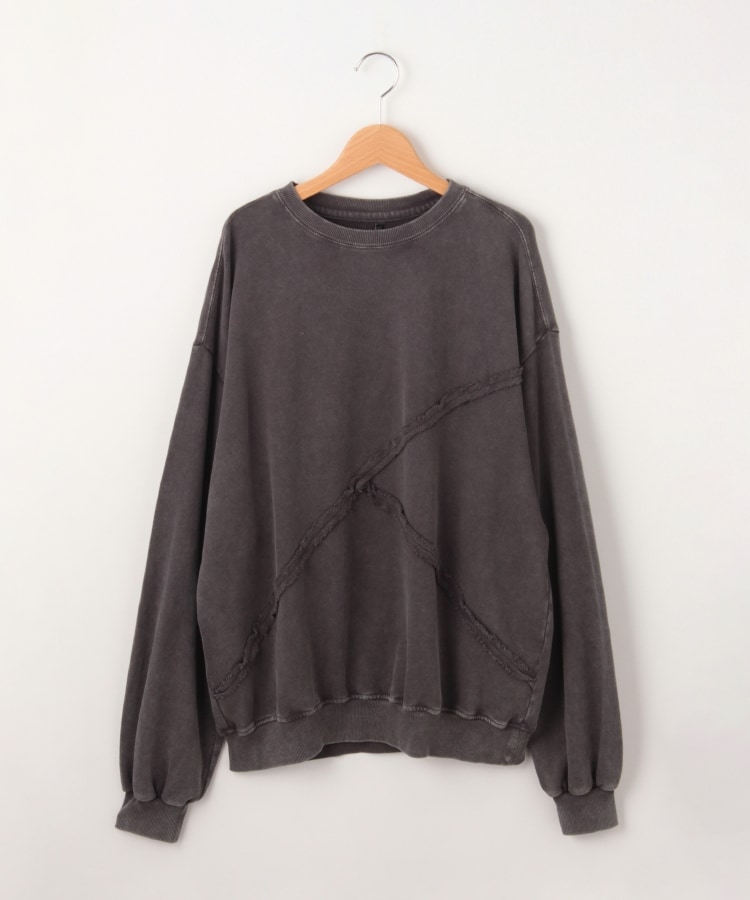 オフプライスストア(メンズ)(OFF PRICE STORE(Mens))のHALHAM（ハルハム） 切り替えデザイントレーナー【SALE/カジュアル/デイリー/トレンド/ストリート/ユニセックス】 チャコール(014)