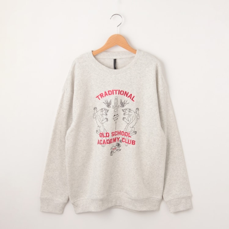 オフプライスストア(メンズ)(OFF PRICE STORE(Mens))のHALHAM（ハルハム） 裏起毛ロゴ刺しゅうトレーナー【SALE/カジュアル/デイリー/トレンド/ストリート/ユニセックス】 スウェット・トレーナー