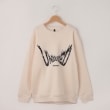 オフプライスストア(メンズ)(OFF PRICE STORE(Mens))のHALHAM（ハルハム） ビックロゴスウェット【SALE/セール/カジュアル/デイリー/トレンド/ルーズシルエット/ゆったり/ユニセックス】 ホワイト(001)