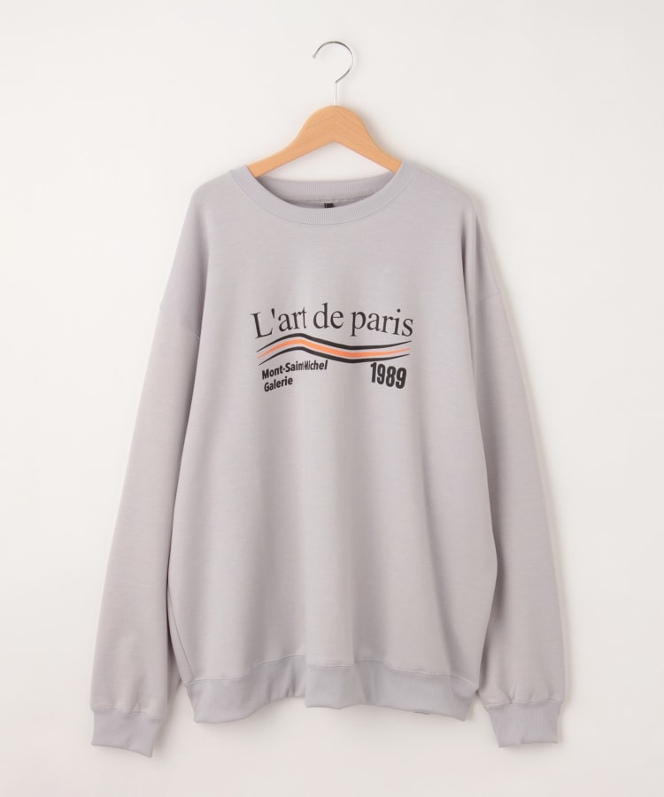 オフプライスストア(メンズ)(OFF PRICE STORE(Mens))のHALHAM（ハルハム） ビックロゴプリントスウェット【SALE/セール/カジュアル/デイリー/トレンド/ストリート/ユニセックス】 グレー(012)