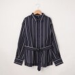 オフプライスストア(メンズ)(OFF PRICE STORE(Mens))のgarsonwave(ギャルソンウェーブ) ウエストベルトストライプシャツ ブルー(193)