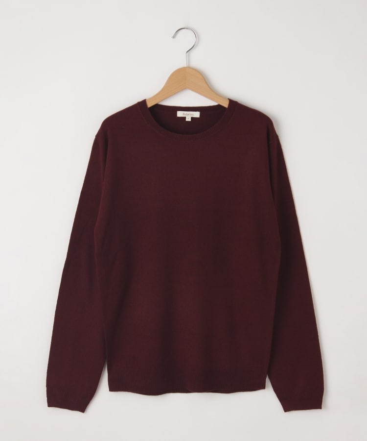 オフプライスストア(メンズ)(OFF PRICE STORE(Mens))のRelation（リレーション） Uネックニット【SALE/カジュアル/デイリー/トレンド/きれいめカジュアル】 ワイン(063)