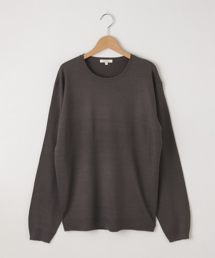 オフプライスストア(メンズ)(OFF PRICE STORE(Mens))のRelation（リレーション） Uネックニット【SALE/カジュアル/デイリー/トレンド/きれいめカジュアル】 杢チャコール(014)