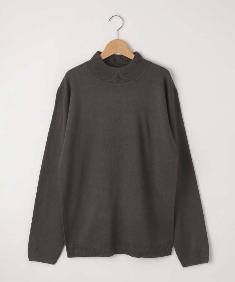 オフプライスストア(メンズ)(OFF PRICE STORE(Mens))のRelation（リレーション） モックネックニット【SALE/カジュアル/デイリー/トレンド/きれいめカジュアル】 杢チャコール(014)