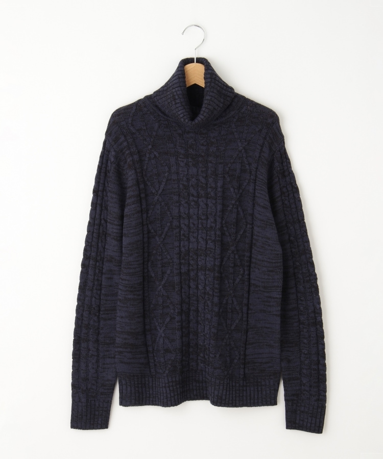 オフプライスストア(メンズ)(OFF PRICE STORE(Mens))のHALHAM（ハルハム） ハイネックニット【SALE/カジュアル/デイリー/トレンド/きれいめカジュアル/ユニセックス】 ブルー(093)