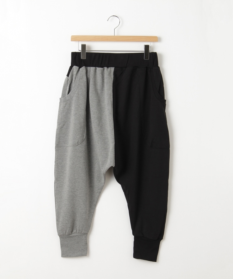 オフプライスストア(メンズ)(OFF PRICE STORE(Mens))のRelation（リレーション） バルーンサルエルスウェットパンツ【SALE/カジュアル/デイリー/トレンド/ゆったり】 グレー×ブラック(013)