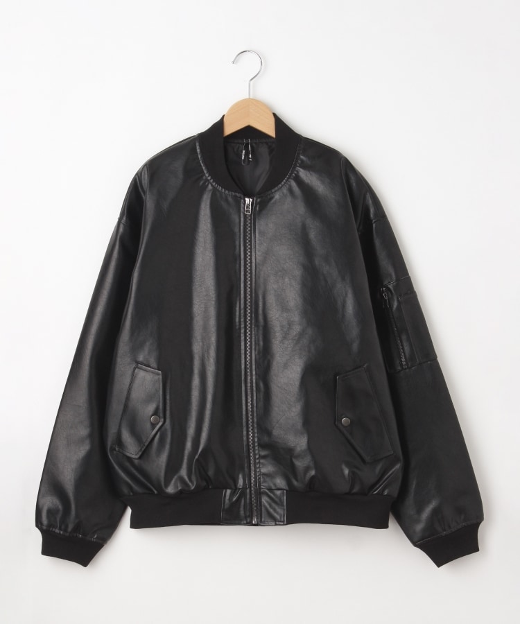 オフプライスストア(メンズ)(OFF PRICE STORE(Mens))のHALHAM（ハルハム） レザー調ジャケット【SALE/カジュアル/デイリー/トレンド/ストリート/ユニセックス】1