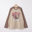 オフプライスストア(メンズ)(OFF PRICE STORE(Mens))のHALHAM　ラグラン プリント ロングスリーブTシャツ/リンガー ロンT2