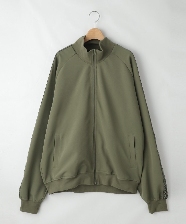 オフプライスストア(メンズ)(OFF PRICE STORE(Mens))のHALHAM　ジャカードテープ トラックジャケット／ジャージ カーキ(027)