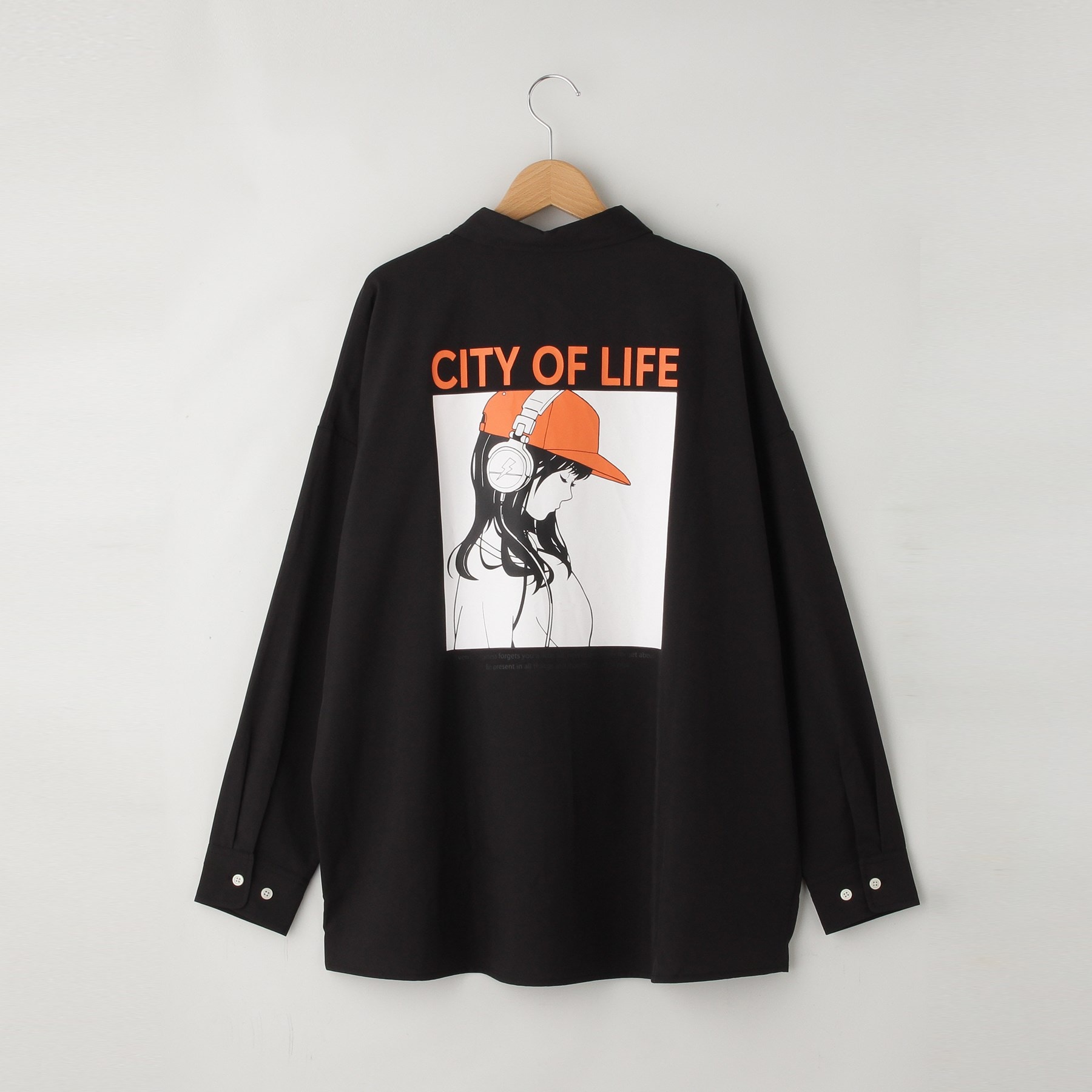 オフプライスストア(メンズ)(OFF PRICE STORE(Mens))のHALHAM バックプリントビックシャツ(CITY OF LIFE)5