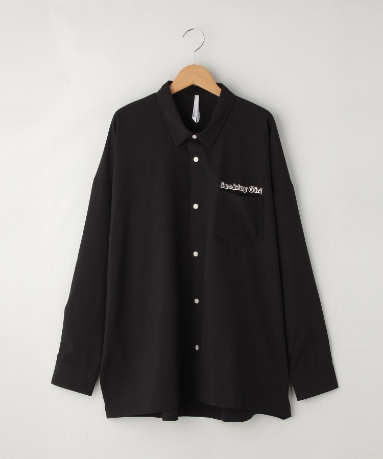 オフプライスストア(メンズ)(OFF PRICE STORE(Mens))のHALHAM バックプリントビックシャツ(Smoking girl)2
