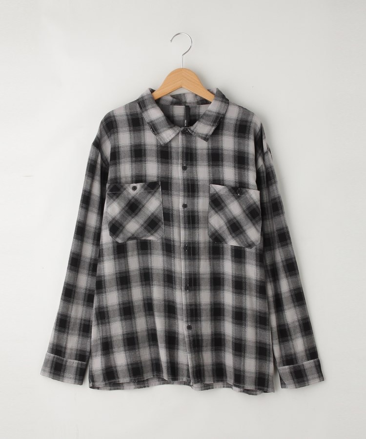 オフプライスストア(メンズ)(OFF PRICE STORE(Mens))のHALHAM チェックシャツ ブラック(019)