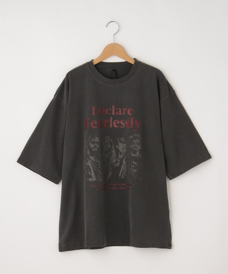 オフプライスストア(メンズ)(OFF PRICE STORE(Mens))のHALHAM　Pigment hard wash T-shirt/ピグメント ハードウォッシュ 半袖 Tシャツ ブラック(019)