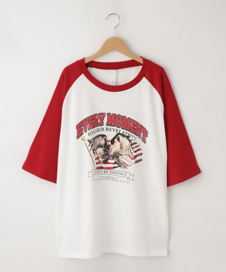 HALHAM oversize raglan sleeve print T-shirt/オーバーサイズ HALHAM oversize raglan sleeve print T-shirt/オーバーサイズ