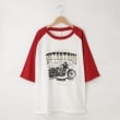 オフプライスストア(メンズ)(OFF PRICE STORE(Mens))のHALHAM　oversize raglan sleeve print  T-shirt/オーバーサイズ ラグランスリーブ プリント Tシャツ/リンガー プリントTシャツ1