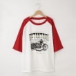 オフプライスストア(メンズ)(OFF PRICE STORE(Mens))のHALHAM（ハルハム） oversize raglan sleeve print T-shirt/オーバーサイズ ラグランスリーブ プリント Tシャツ/リンガー プリントTシャツ【SALE】1