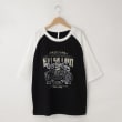 オフプライスストア(メンズ)(OFF PRICE STORE(Mens))のHALHAM　oversize raglan sleeve print  T-shirt/オーバーサイズ ラグランスリーブ プリント Tシャツ/リンガー プリントTシャツ ホワイト(001)