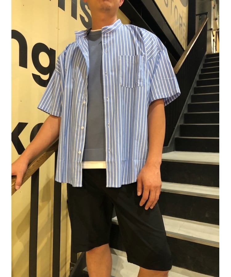 オフプライスストア(メンズ)(OFF PRICE STORE(Mens))のHALHAM　ポリストレッチ クレリック半袖ビッグシャツ　【SALE/ユニセックス/カラバリ】16