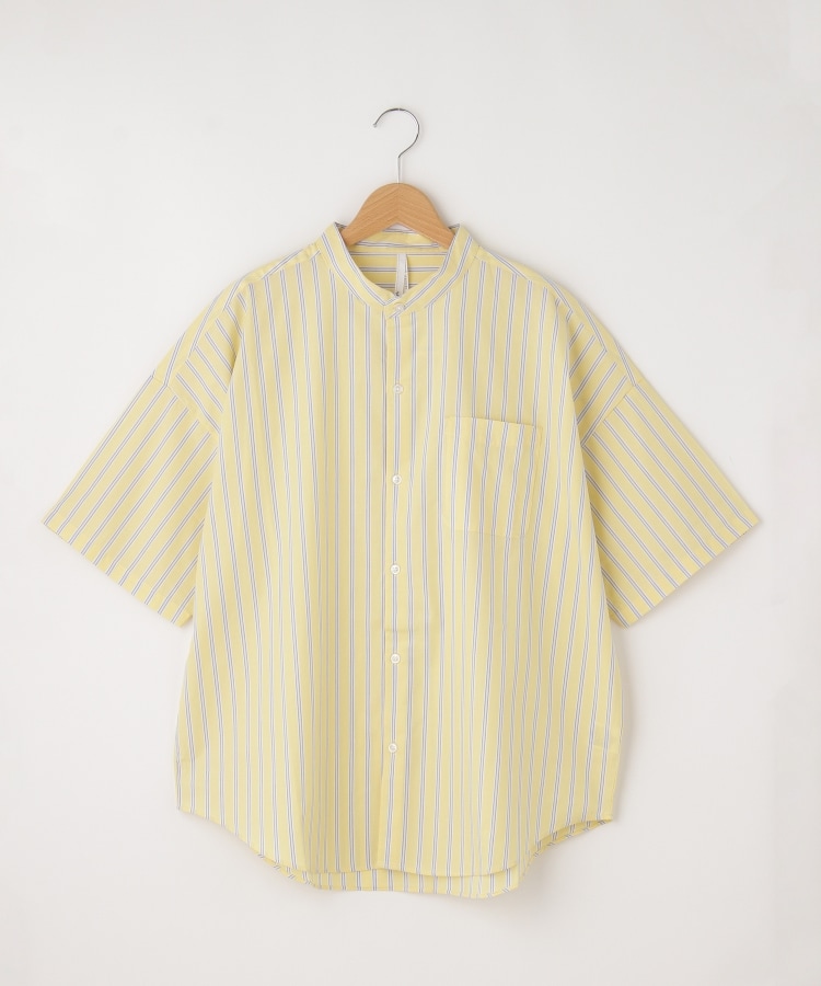 オフプライスストア(メンズ)(OFF PRICE STORE(Mens))のHALHAM　ポリストレッチ クレリック半袖ビッグシャツ　【SALE/ユニセックス/カラバリ】 イエロー(132)