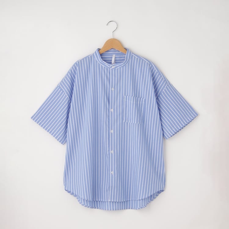 オフプライスストア(メンズ)(OFF PRICE STORE(Mens))のHALHAM　ポリストレッチ クレリック半袖ビッグシャツ　【SALE/ユニセックス/カラバリ】 カジュアルシャツ