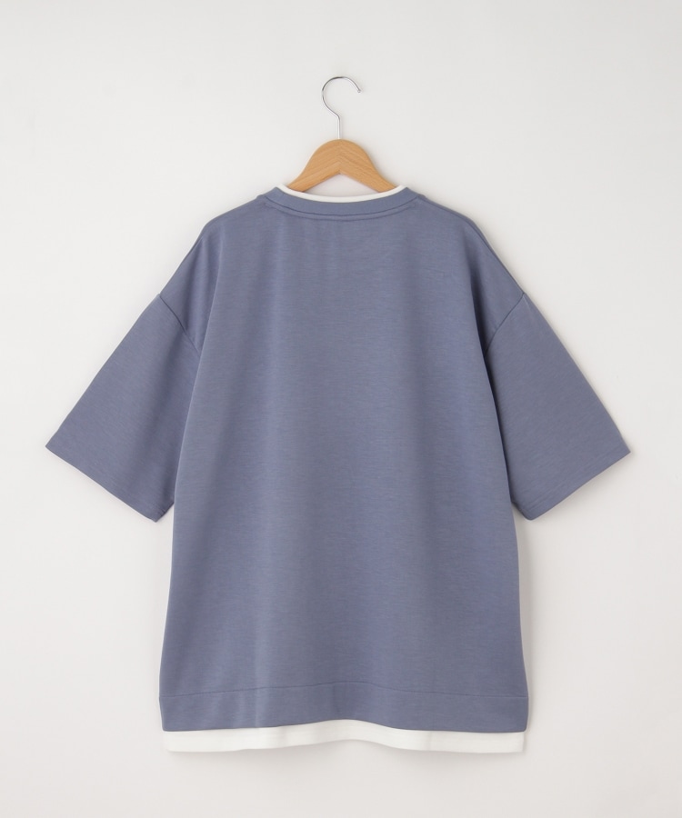 オフプライスストア(メンズ)(OFF PRICE STORE(Mens))の【SALE/接触冷感/ユニセックス/手洗い可】 HALHAM（ハルハム）　フェイクレイヤード ダンボールニット クルーネック半袖Tシャツ2