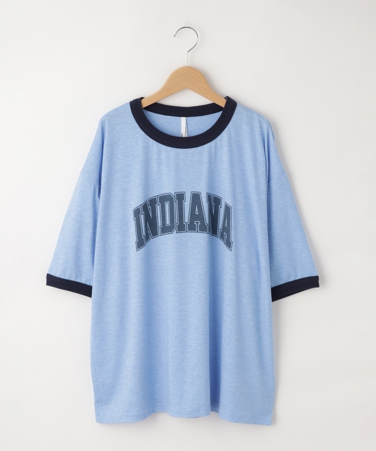 オフプライスストア(メンズ)(OFF PRICE STORE(Mens))のHALHAM（ハルハム） ロゴリンガーTシャツ ブルー(091)