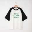 オフプライスストア(メンズ)(OFF PRICE STORE(Mens))のHALHAM（ハルハム） 配色ラグランロゴTシャツ ホワイト(001)