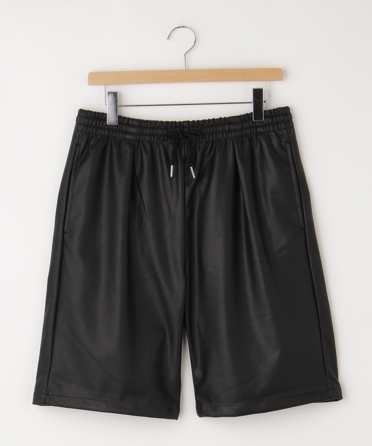 オフプライスストア(メンズ)(OFF PRICE STORE(Mens))のHALHAM（ハルハム） ウエストドロスト付きショートパンツ【SALE/カジュアル/きれいめカジュアル/ストリート/デイリー/スポーティースタイル/ルーズシルエット/ユニセックス】 ブラック(019)