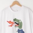 オフプライスストア(メンズ)(OFF PRICE STORE(Mens))のHALHAM（ハルハム） プリントTシャツ（叫ぶ恐竜）【SALE/オーバーサイズ/カジュアル/カットソー/デイリー/ユニセックス/ルーズシルエット/ストリート】3