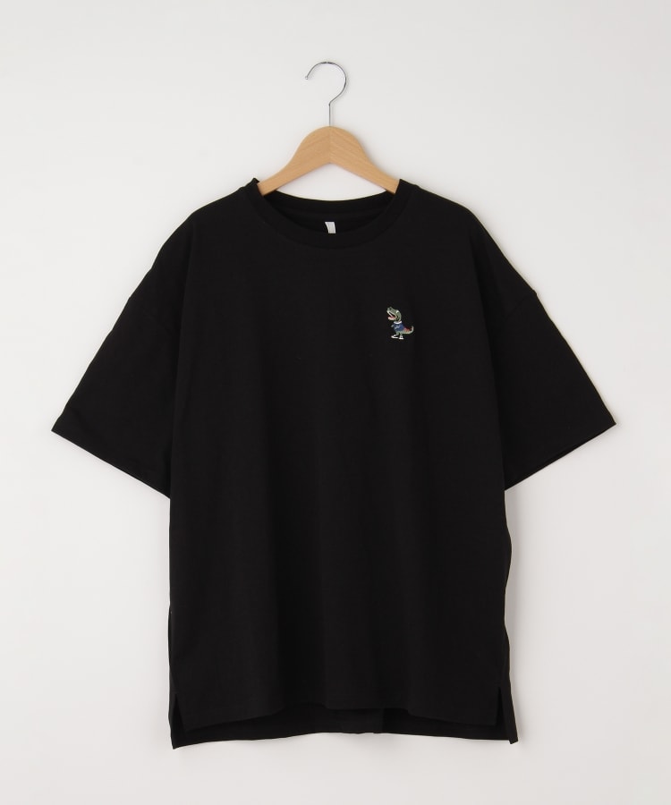 オフプライスストア(メンズ)(OFF PRICE STORE(Mens))のHALHAM（ハルハム） オーバーサイズ 恐竜 プリント 半袖Tシャツ　【SALE/ルーズシルエット/ユニセックス】 ブラック(019)