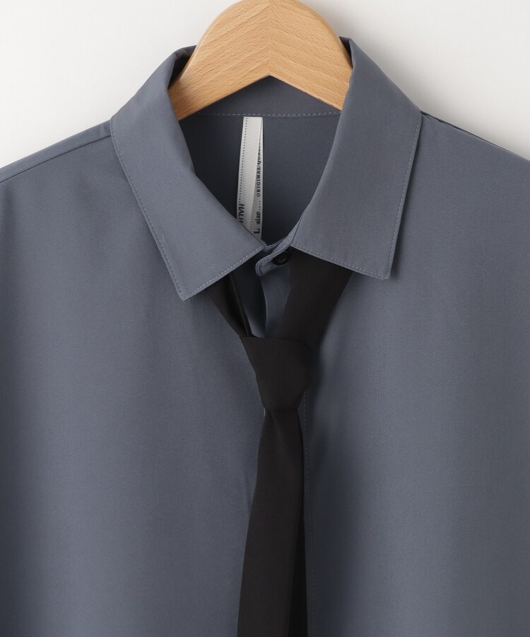 オフプライスストア(メンズ)(OFF PRICE STORE(Mens))のHALHAM　PEストレッチ ネクタイ 半袖 ビッグシャツ　【SALE/ユニセックス】4