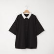 オフプライスストア(メンズ)(OFF PRICE STORE(Mens))のHALHAM　ポリストレッチ クレリック半袖ビッグシャツ　【SALE/ユニセックス/カラバリ】 ブラック(019)