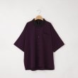 オフプライスストア(メンズ)(OFF PRICE STORE(Mens))のHALHAM　ポリストレッチ クレリック半袖ビッグシャツ　【SALE/ユニセックス/カラバリ】 パープル(082)