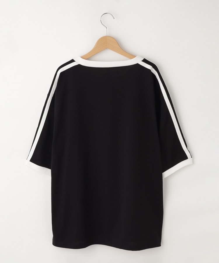 オフプライスストア(メンズ)(OFF PRICE STORE(Mens))のHALHAM（ハルハム） ライン入り胸元刺しゅうTシャツ【SALE/オーバーサイズ/カジュアル/ストリート/デイリー/スポーティースタイル/ルーズシルエット/ユニセックス】2