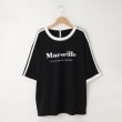オフプライスストア(メンズ)(OFF PRICE STORE(Mens))のHALHAM（ハルハム） オーバーサイズ 袖ライン フロント刺繍 リンガー 半袖Tシャツ　【SALE/ルーズシルエット/ユニセックス】1