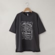 オフプライスストア(メンズ)(OFF PRICE STORE(Mens))のHALHAM（ハルハム） オーバーサイズ オールド プリント クルーネック 半袖Tシャツ　【SALE/ルーズシルエット/ユニセックス】 チャコールグレー(014)
