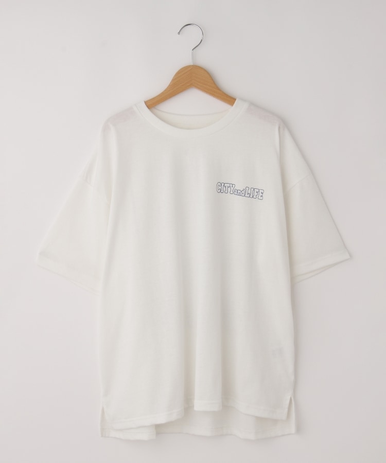 オフプライスストア(メンズ)(OFF PRICE STORE(Mens))のHALHAM　oversize girls print  T-shirt/オーバーサイズ ガールズ プリント Tシャツ ホワイト(001)