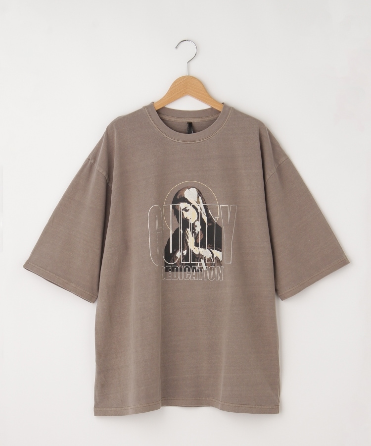 オフプライスストア(メンズ)(OFF PRICE STORE(Mens))のHALHAM　Pigment hard wash T-shirt/ピグメント ハードウォッシュ 半袖 Tシャツ モカ(041)