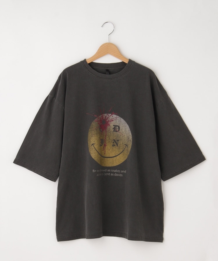 オフプライスストア(メンズ)(OFF PRICE STORE(Mens))のHALHAM(ハルハム)　Pigment hard wash T-shirt/ピグメント ハードウォッシュ 半袖 Tシャツ　【SALE/ルーズ/】 ブラック(019)