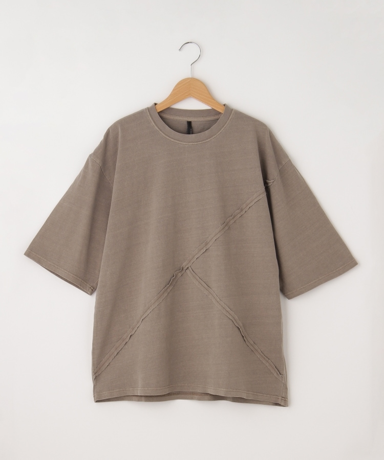 オフプライスストア(メンズ)(OFF PRICE STORE(Mens))のHALHAM　Pigment hard wash switching T/ピグメント ハードウォッシュ 切り替え Tシャツ　【SALE/オーバーサイズ/ビッグシルエット/カジュアル/ユニセックスでも】1