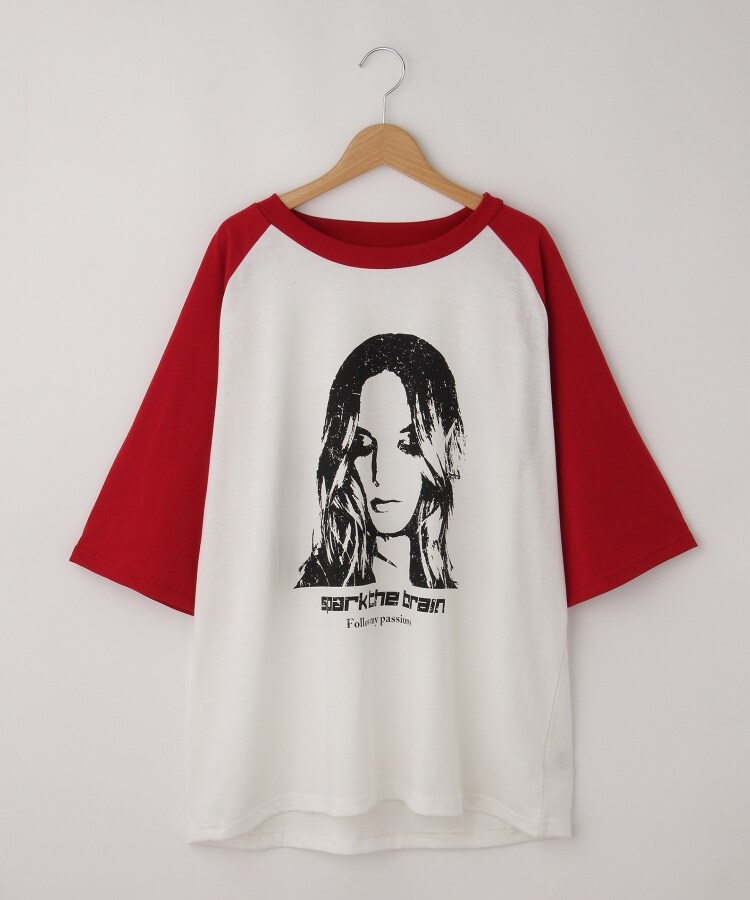 オフプライスストア(メンズ)(OFF PRICE STORE(Mens))のHALHAM　oversize raglan sleeve print  T-shirt/オーバーサイズ ラグランスリーブ プリント Tシャツ/リンガー プリントTシャツ1