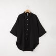 オフプライスストア(メンズ)(OFF PRICE STORE(Mens))のHALHAM（ハルハム）　ハードウォッシュ オープンカラー チェック シャツ/開襟半袖シャツ　【SALE/ルーズシルエット/ユニセックス】 ブラック(019)
