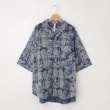 オフプライスストア(メンズ)(OFF PRICE STORE(Mens))のHALHAM（ハルハム） ピンタック ワイド ドレスシャツ/半袖シャツ　【SALE/ルーズシルエット/ユニセックス】 ブルー(091)