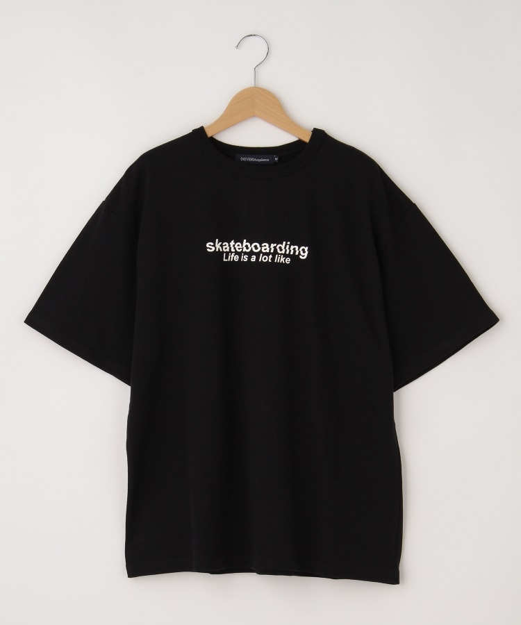 オフプライスストア(メンズ)(OFF PRICE STORE(Mens))の(Never)Acquiesce (ネバーアクイース) スケボーバックプリントTシャツ【SALE/カジュアル/きれいめカジュアル/デイリー/オーバーサイズ】 ブラック(019)