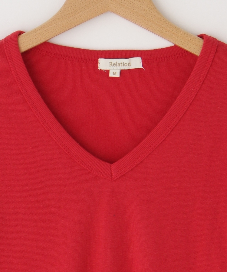 Relation(リレーション) Vネック長袖プルオーバー(カットソー Relation(リレーション) Vネック長袖プルオーバー(カットソー